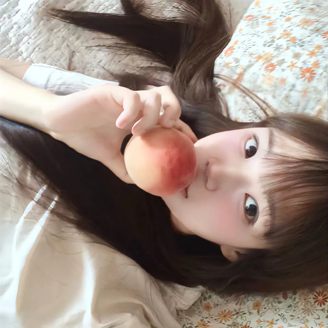 照片中的女孩
